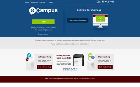 eCampus - Learning Management System | Texas A&M ...