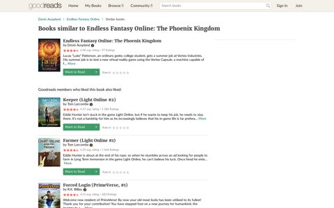 Books similar to Endless Fantasy Online: The Phoenix Kingdom