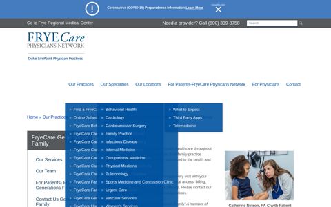 For Patients | FryeCare Generations Family Practice