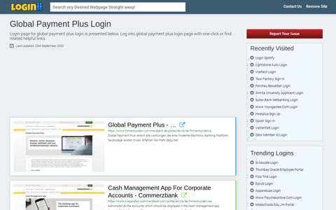 Global Payment Plus Login - Loginii.com