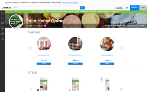 Order Herbal Online - Independent Herbalife Member | Welcome