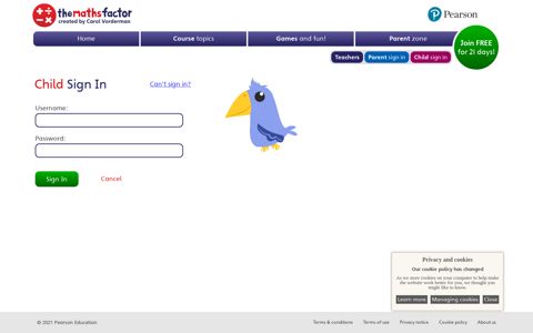 Sign in - The Maths Factor