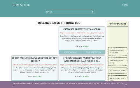 freelance payment portal bbc - General Information about Login