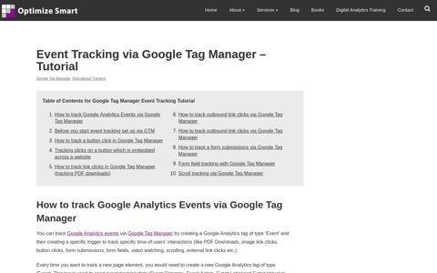 Event Tracking in Google Tag Manager - Tutorial