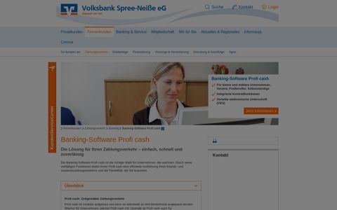 Banking-Software Profi cash - Volksbank Spree-Neiße eG