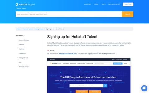 Signing up for Hubstaff Talent - Hubstaff Support