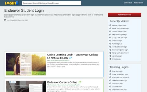 Endeavor Student Login - Loginii.com