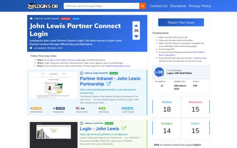 John Lewis Partner Connect Login - Logins-DB