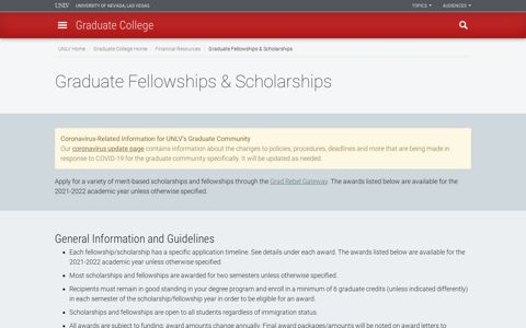 Graduate Fellowships & Scholarships | Graduate College ...