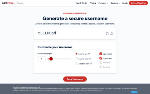 Username Generator | LastPass