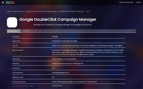 Connect and automate Google DoubleClick Campaign ... - aapi