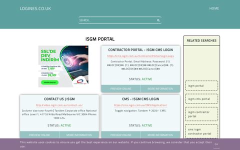 isgm portal - General Information about Login - Logines.co.uk