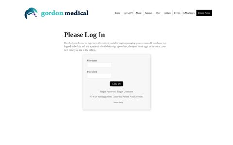 Welcome to Gordon Medical Associates's Patient Portal