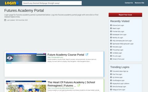 Futures Academy Portal - Loginii.com