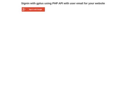 Gplus login using PHP with user email by asif18 - Invoicera