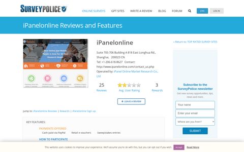 iPanelonline Ranking and Reviews – SurveyPolice