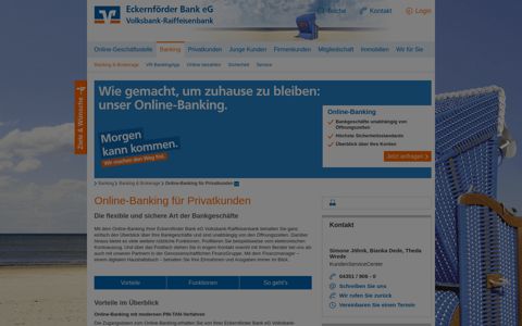 Online-Banking für Privatkunden - Eckernförder Bank eG