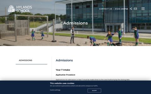 ADMISSIONS - Hylands School