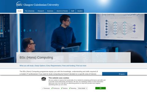 BSc (Hons) Computing - Glasgow, UK | GCU