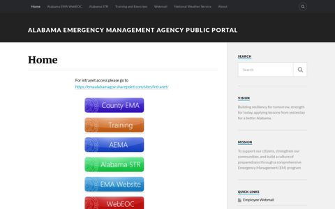 Alabama Emergency Management Agency Public Portal