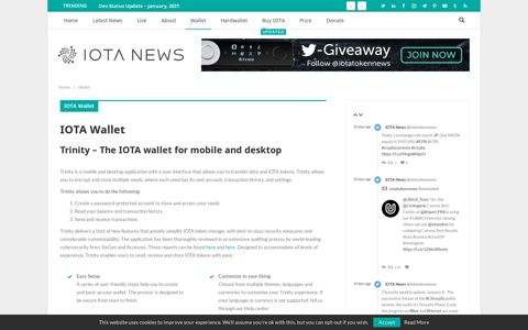 IOTA Wallet for mobile and desktop | Trinity - The new user ...