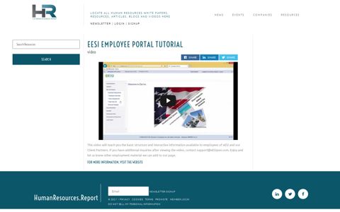 eESI Employee Portal Tutorial | infotech.report