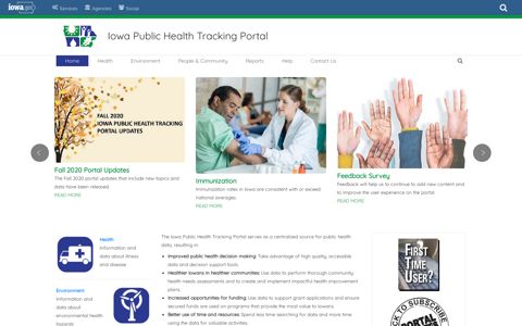 Iowa Public Health Tracking Portal