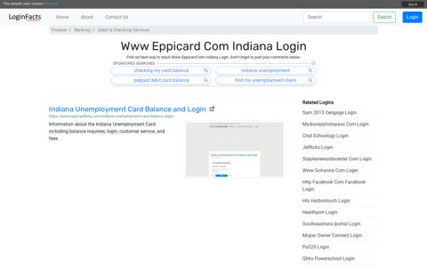 Www Eppicard Com Indiana - Indiana Unemployment Card ...