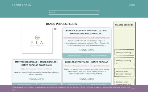 banco popular login - General Information about Login