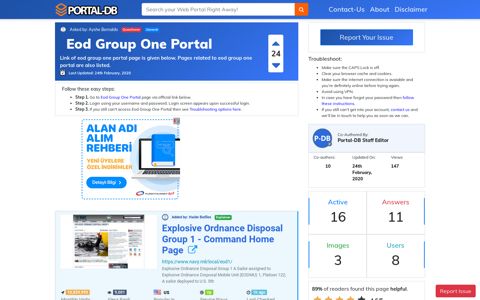 Eod Group One Portal