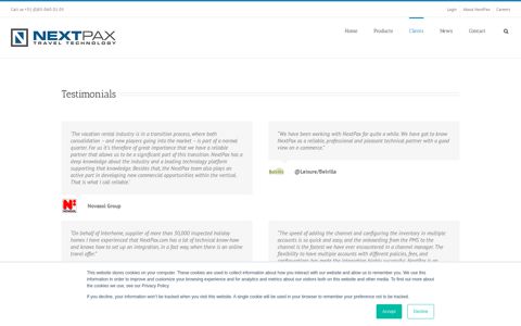 Testimonials - NextPax