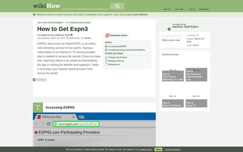 How to Get Espn3: 12 Steps (with Pictures) - wikiHow
