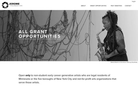 All Grant Opportunities | Jerome Foundation