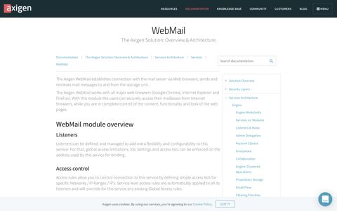 WebMail | Axigen Documentation