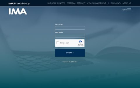 Login Page - The IMA Financial Group