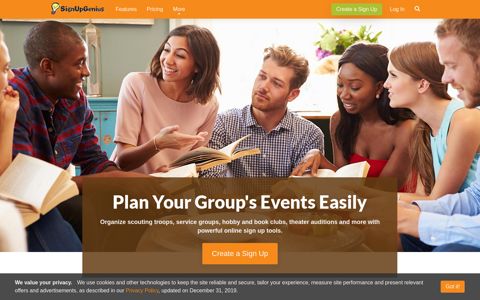 Clubs and Group Sign Up Sheets | Organize Events and ...