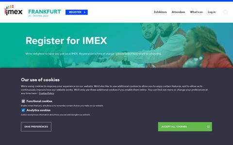 Register for IMEX | IMEX Frankfurt