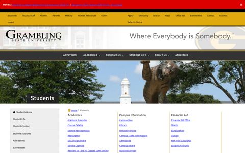 Students - Grambling State University