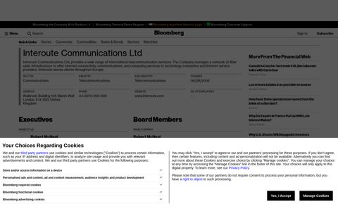 Interoute Communications Ltd - Company Profile and News ...