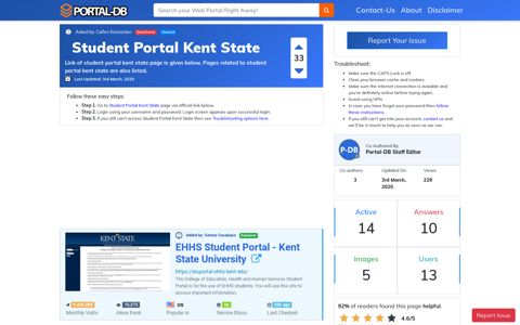 Student Portal Kent State