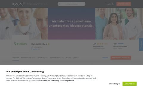 Helios Kliniken als Arbeitgeber: Gehalt, Karriere, Benefits ...