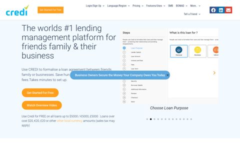 Credi | Easy Loan Documentation Online for Friends & Family