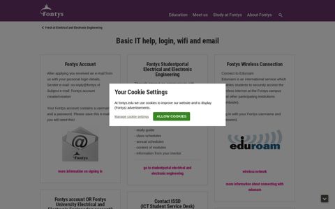 Basic IT help, login, wifi and email - Fontys University of ...