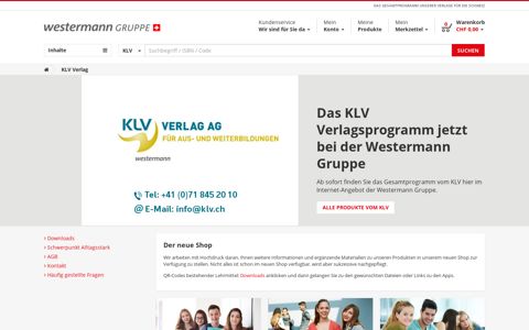 KLV Verlag: Westermann Gruppe in der Schweiz