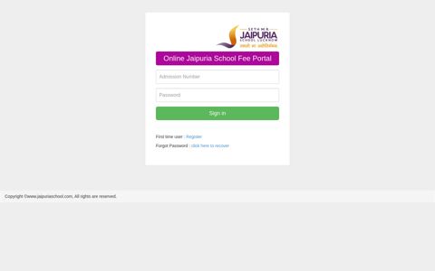 Seth M.R. Jaipuria School : Online Fee Portal