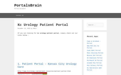 Kc Urology Patient - Patient Portal - Kansas City Urology Care