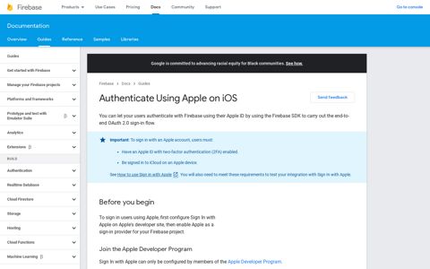 Authenticate Using Apple on iOS | Firebase