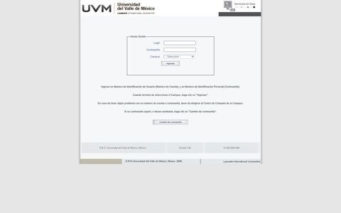 Pago en Línea UVM - Universidad del Valle de México