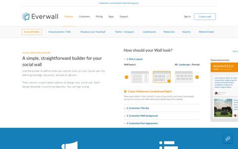 Everwall — Tour Our Social Wall Features