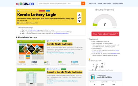 Kerala Lottery Login